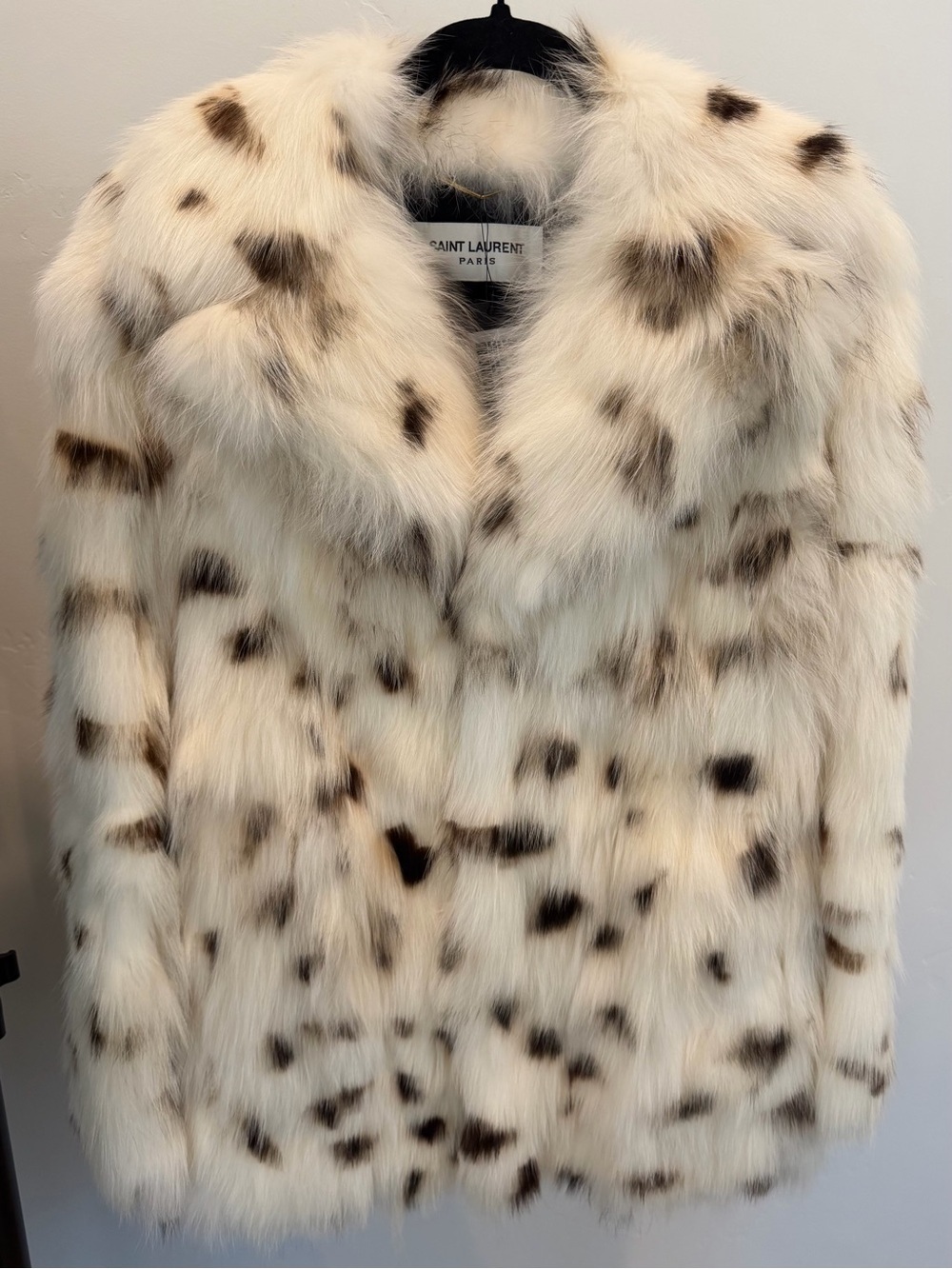 Saint Laurent Fox Fur Coat FR 36